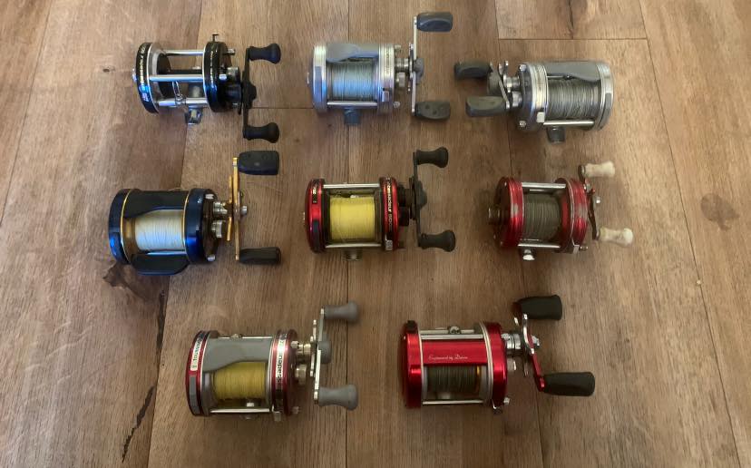 abu garcia 5500 c3 reel Catfish Special Round Model:200 (RH) Features a synchronized level Species_Murray Cod Berkley 5'6