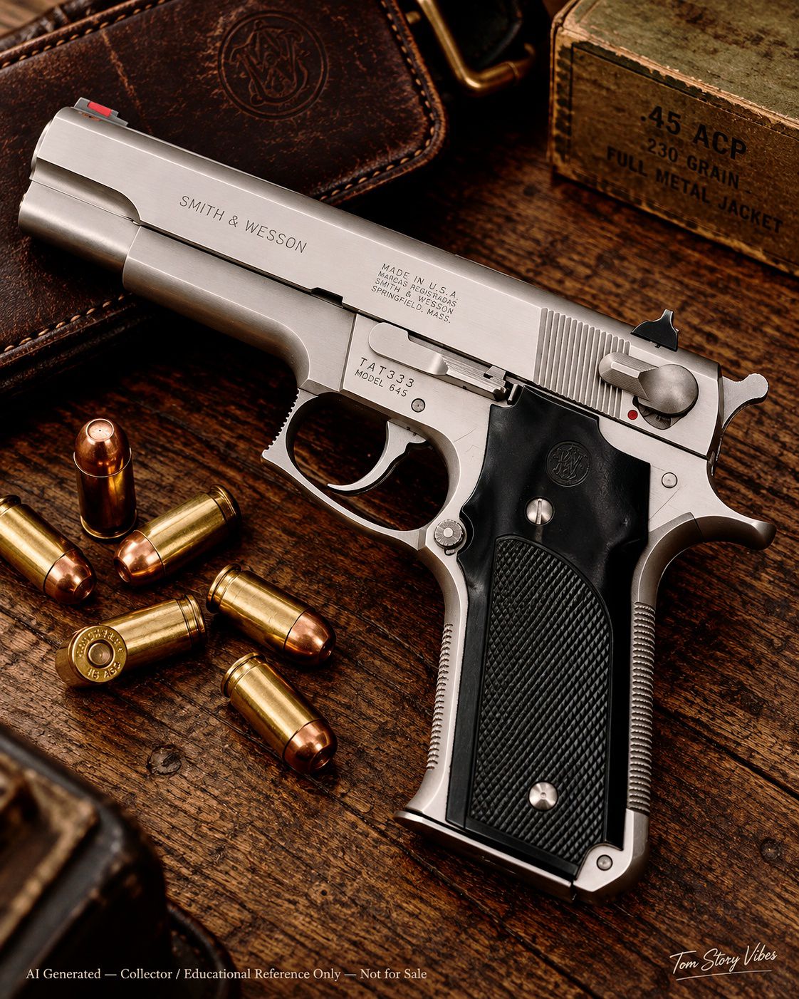 Smith & Wesson Model 645 — Classic Stainless .45 #SmithWesson