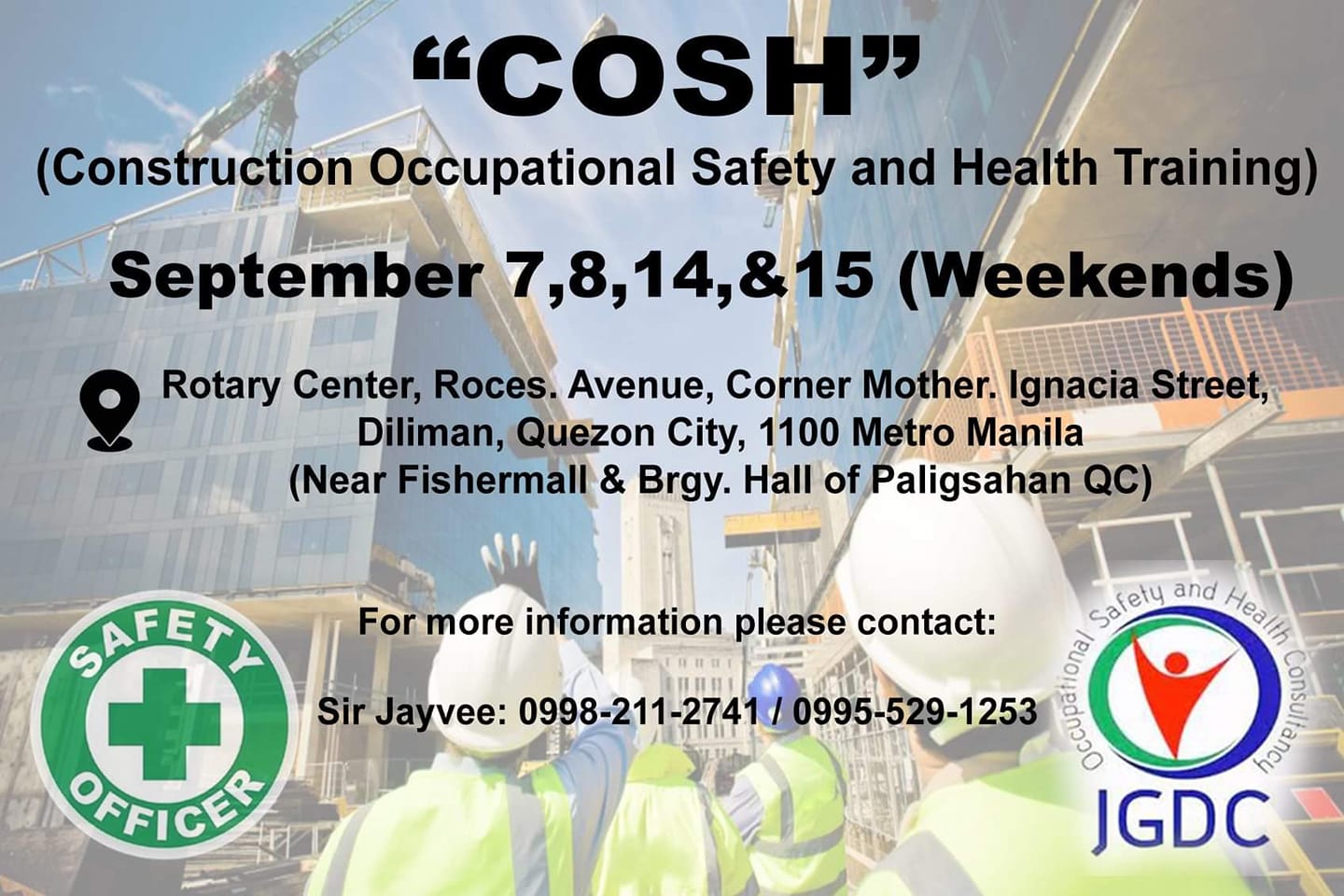 Title: COSH Magandang araw po! Para sa mga nais maging SAFETY OFFICER ...