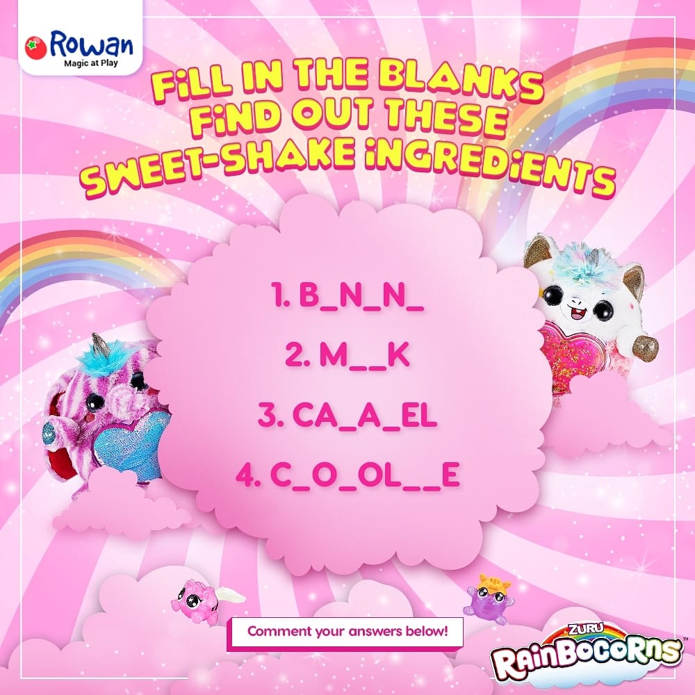Rowan India - Our sweet shake Rainbocorns makes your...