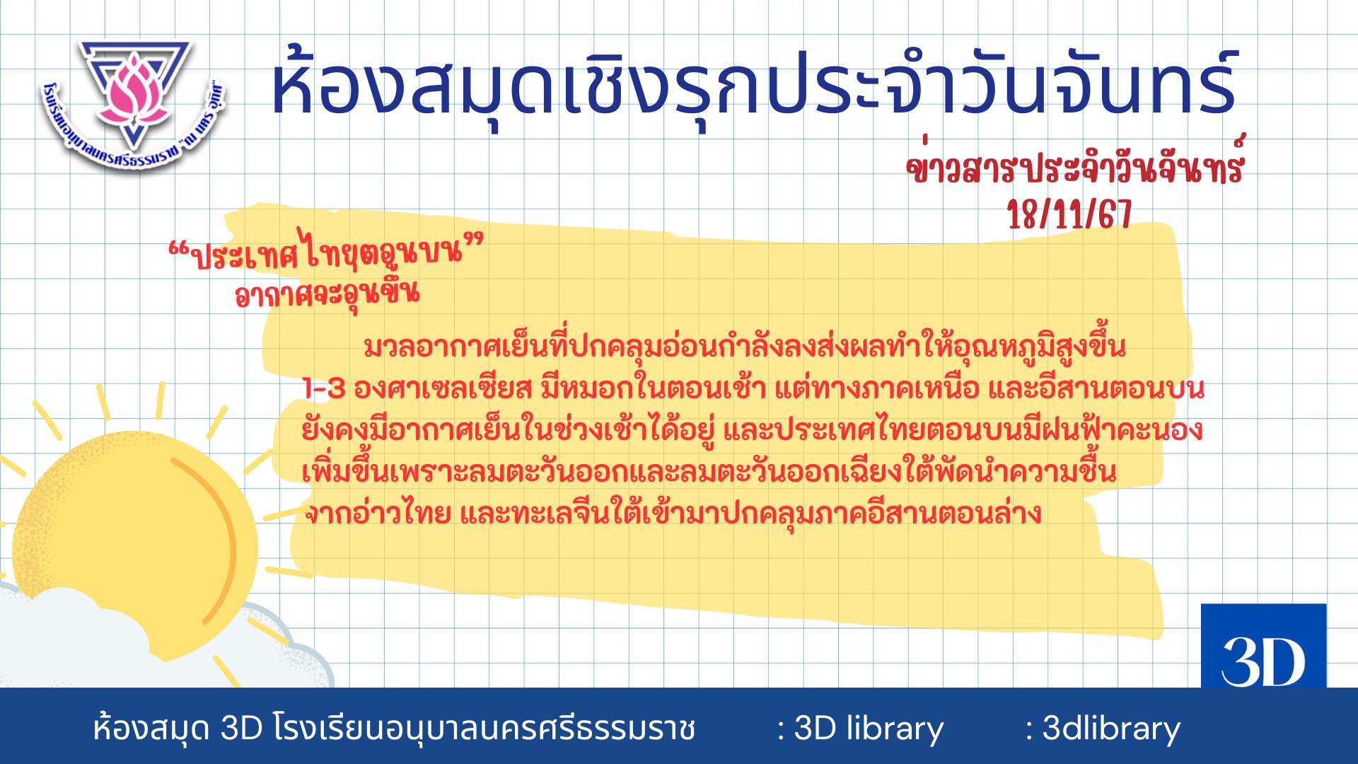 3D library Anuban Nakhon Si Thammarat Na Nakhon Utit School