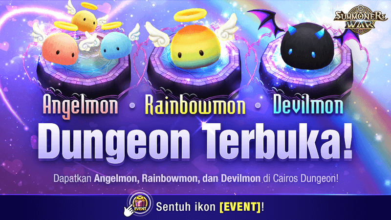 Summoners War - 😇Angelmon 🌈Rainbowmon 😈Devilmon Dungeon...