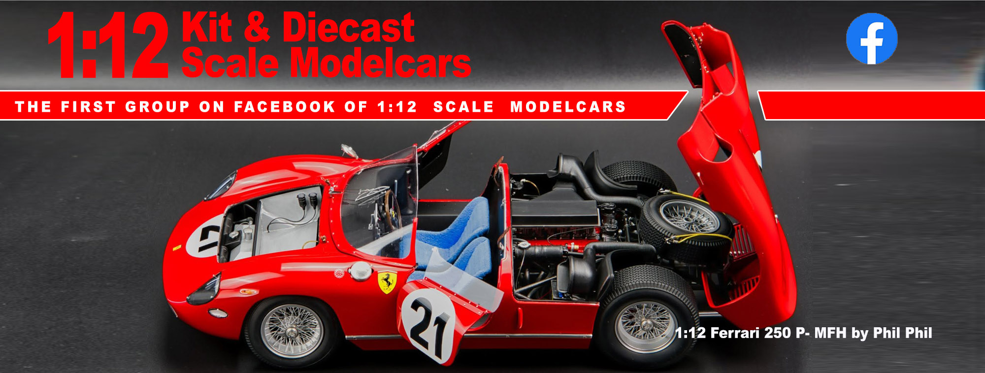 Revell 1/12 Ferrari 250GTO diecast conversion progress