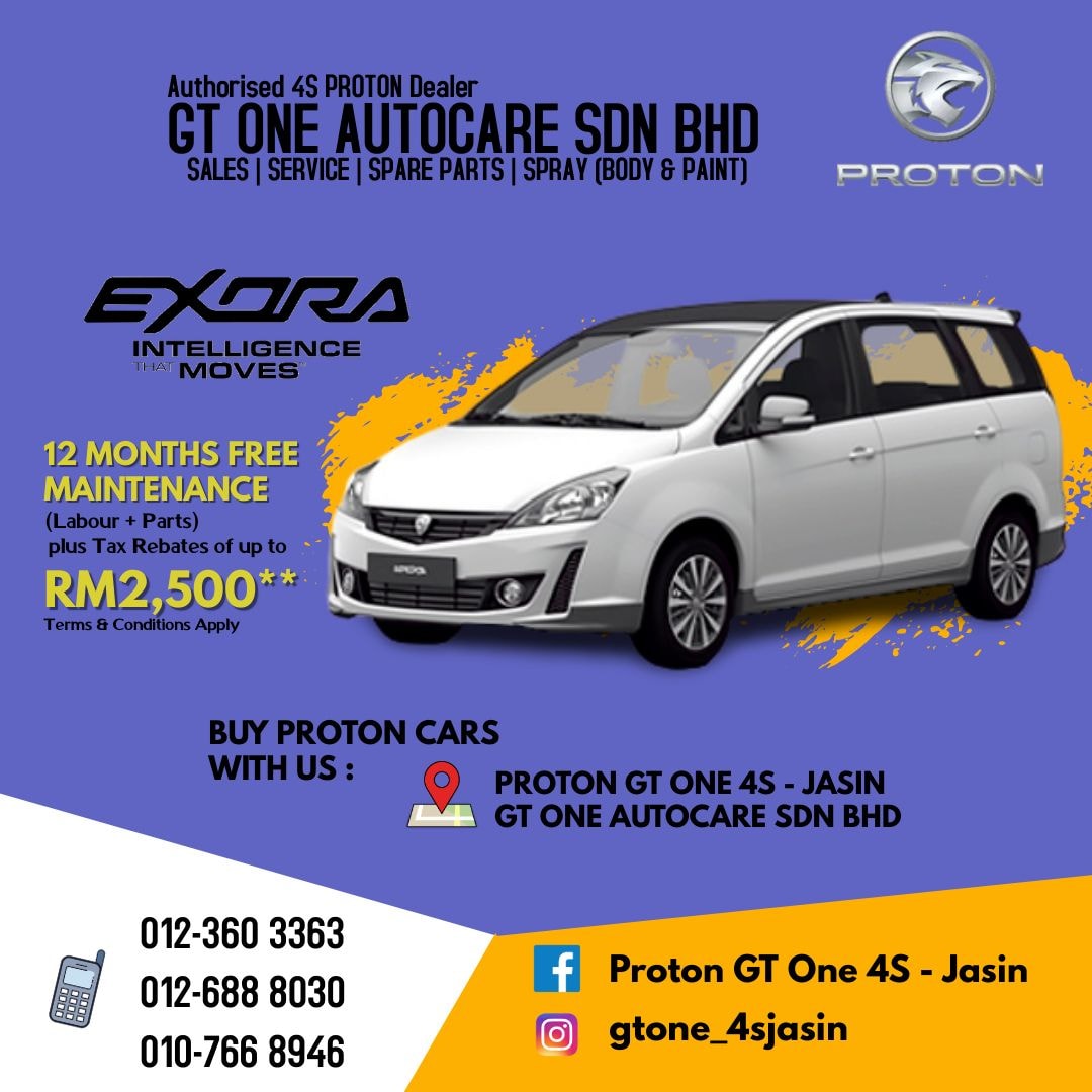 Proton Gt One 4s Jasin Start Your Journey By Purchasing Proton Exora And Drive Worry Free With 12 Months Free Maintenance And Tax Rebates Of Up To Rm2 500 Proton Exora Starting