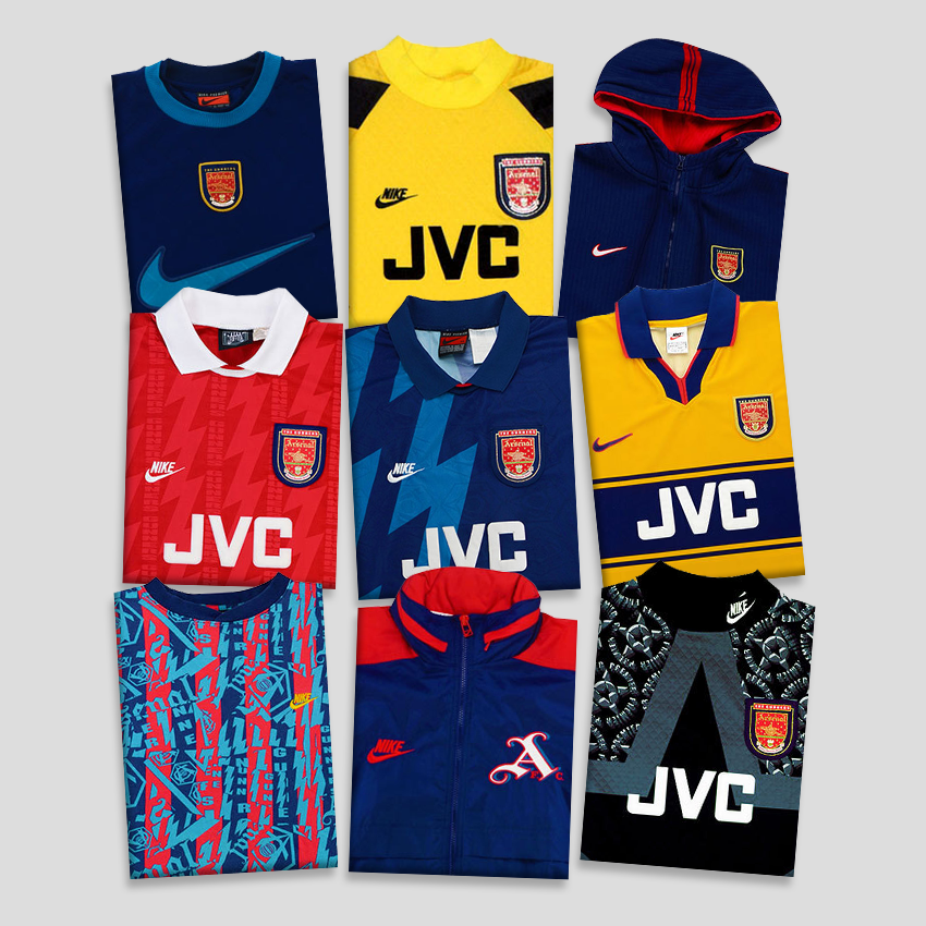 Arsenal x JVC x Nike What a combination this was! Worn from 1994