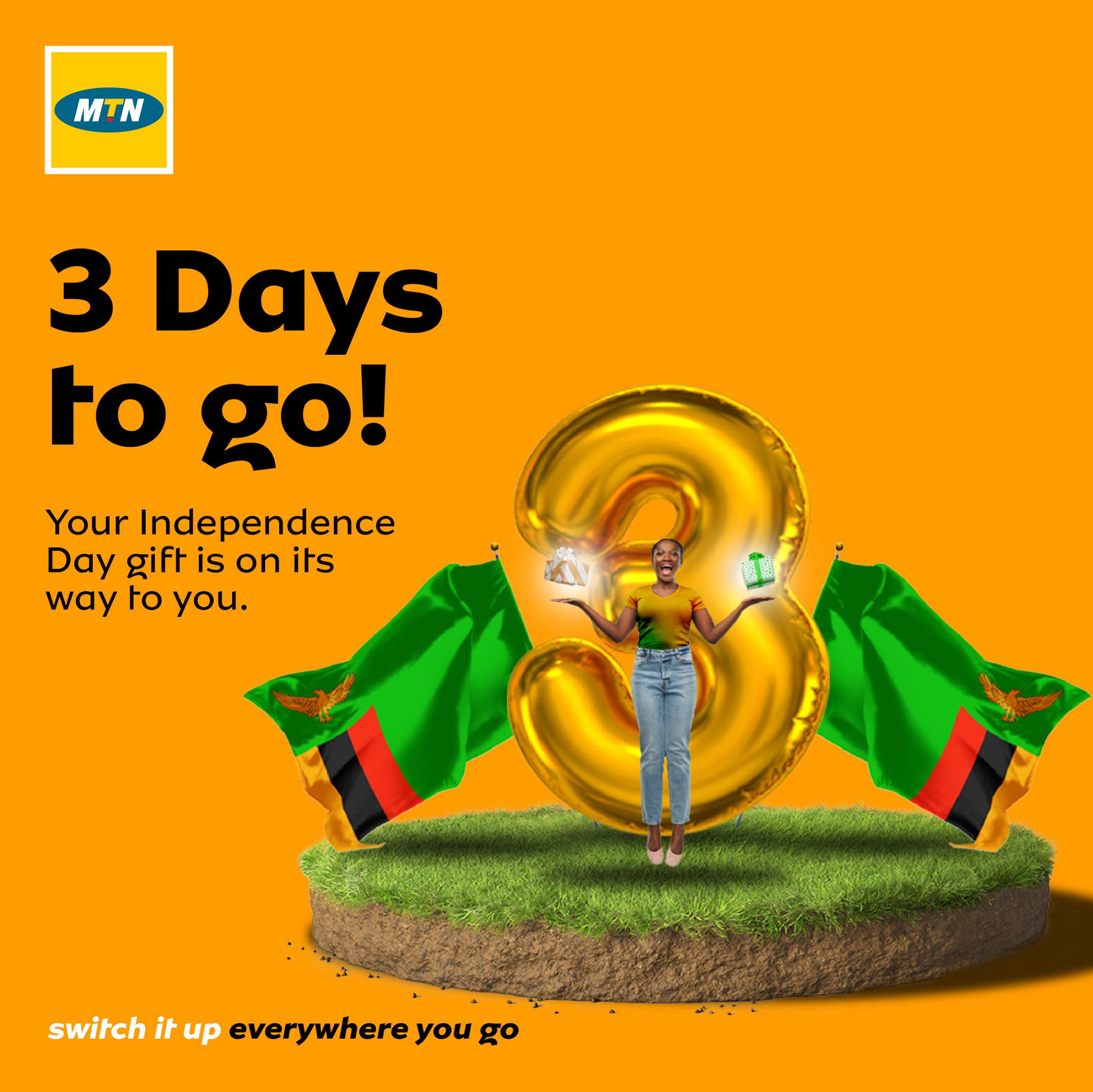 MTN Zambia - It’s 3 days to Independence Day 😃 so you know... | Facebook