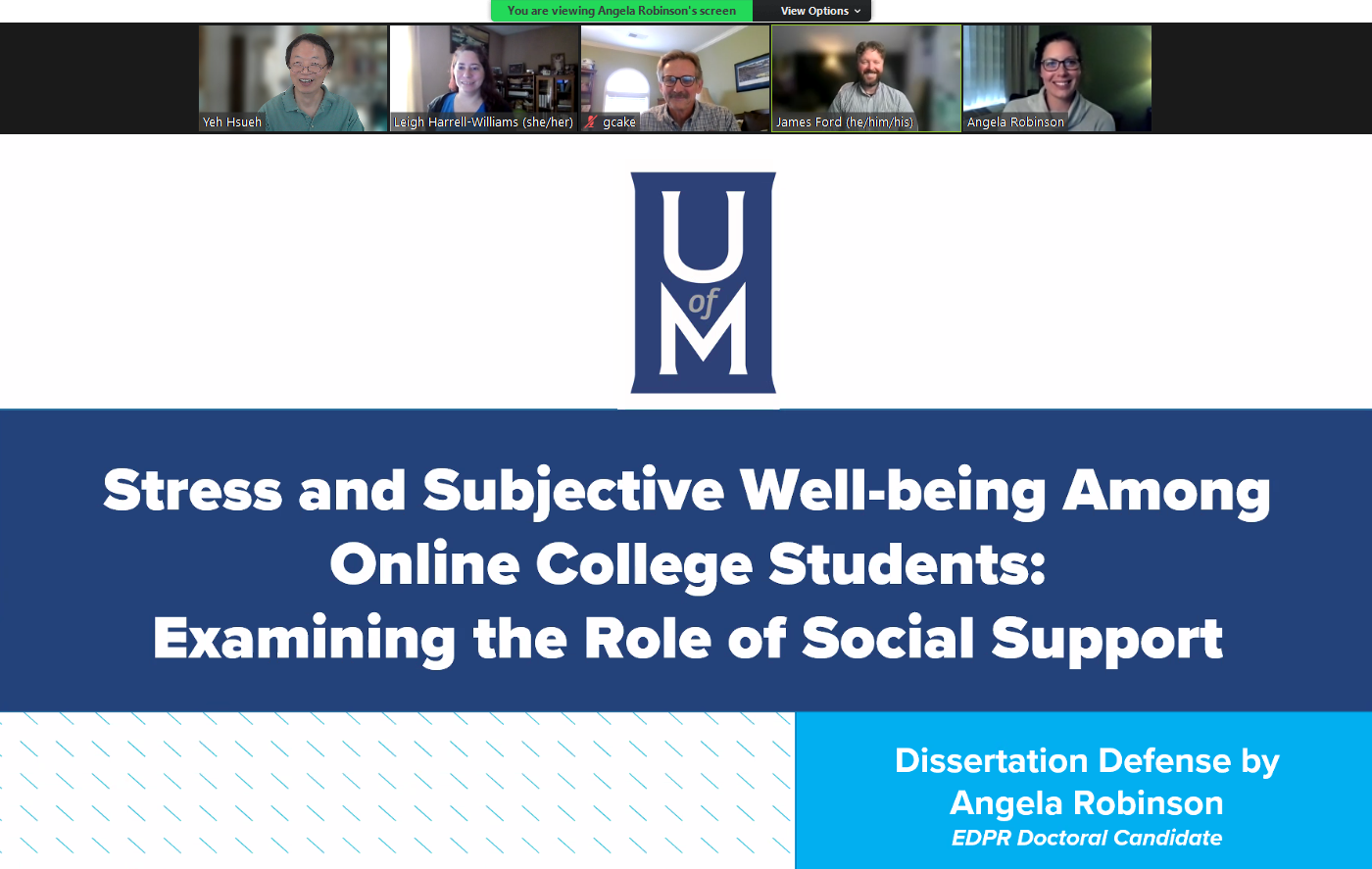 Congratulations to... - EDPR at the University of Memphis