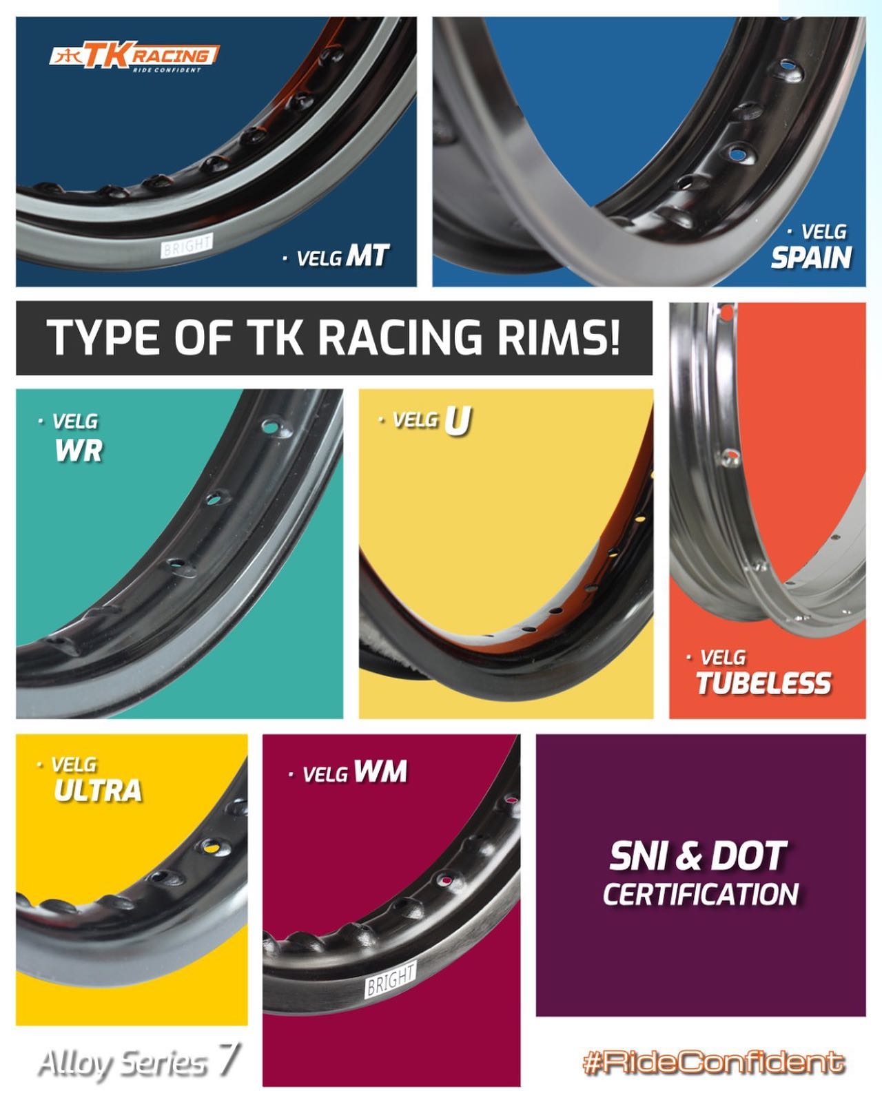 TK Racing ID - Banyak pilihan model Velg TK Racing, hayoo...