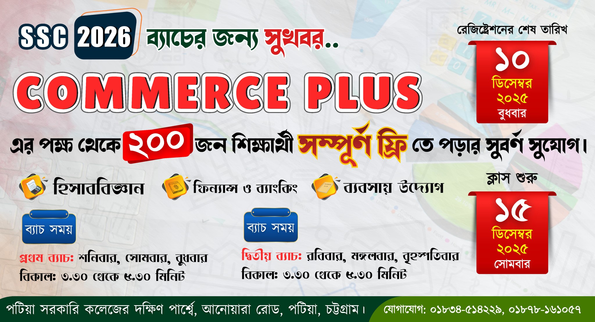 Commerce Plus Coaching | আলহামদুলিল্লাহ গতবছরের মত এ বছরও ২০০ ...