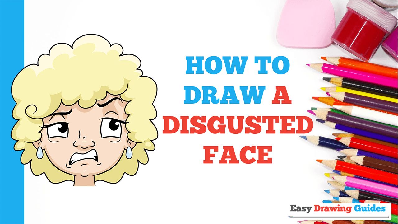How to Draw Disgusted Face. Easy to... - Easy Drawing Guides | Facebook