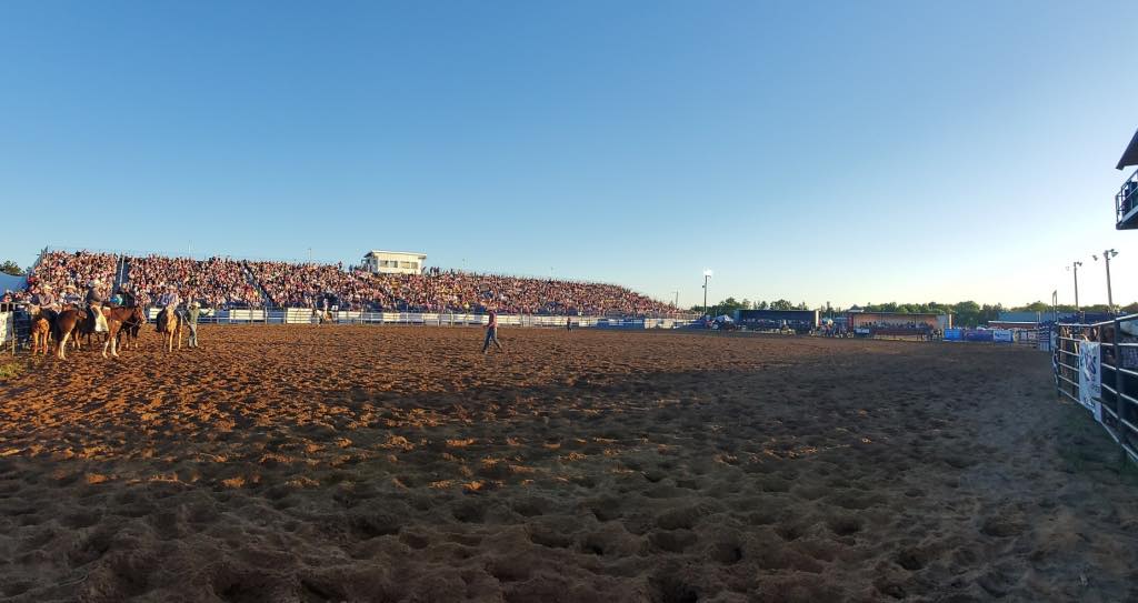 Wisconsin - Stands are packed tonight at the Wisconsin River Pro Rodeo ...