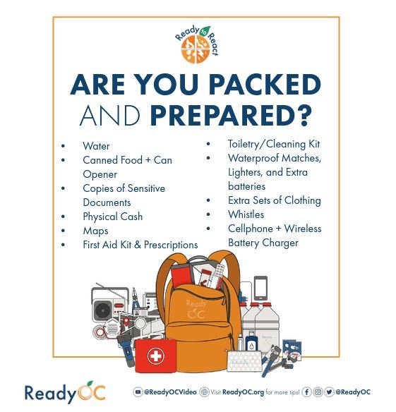 OC - Are you ready? September is National Preparedness Month -- and ...
