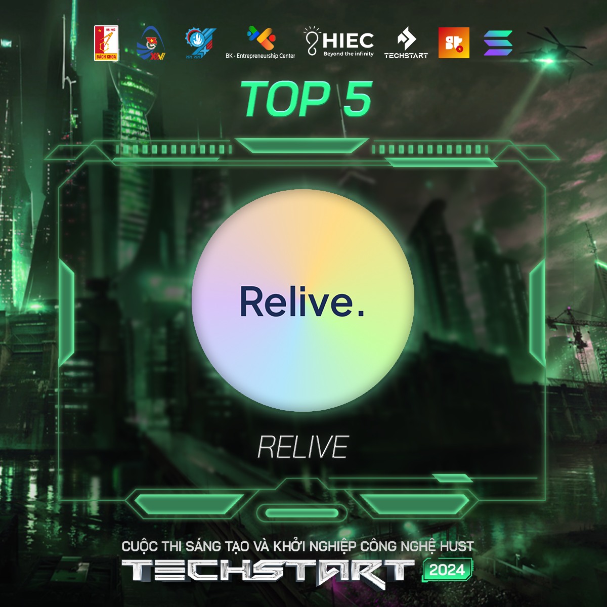 TECHSTART - Cuộc thi Sáng tạo Khởi nghiệp Công nghệ HUST - Relive - Nền ...