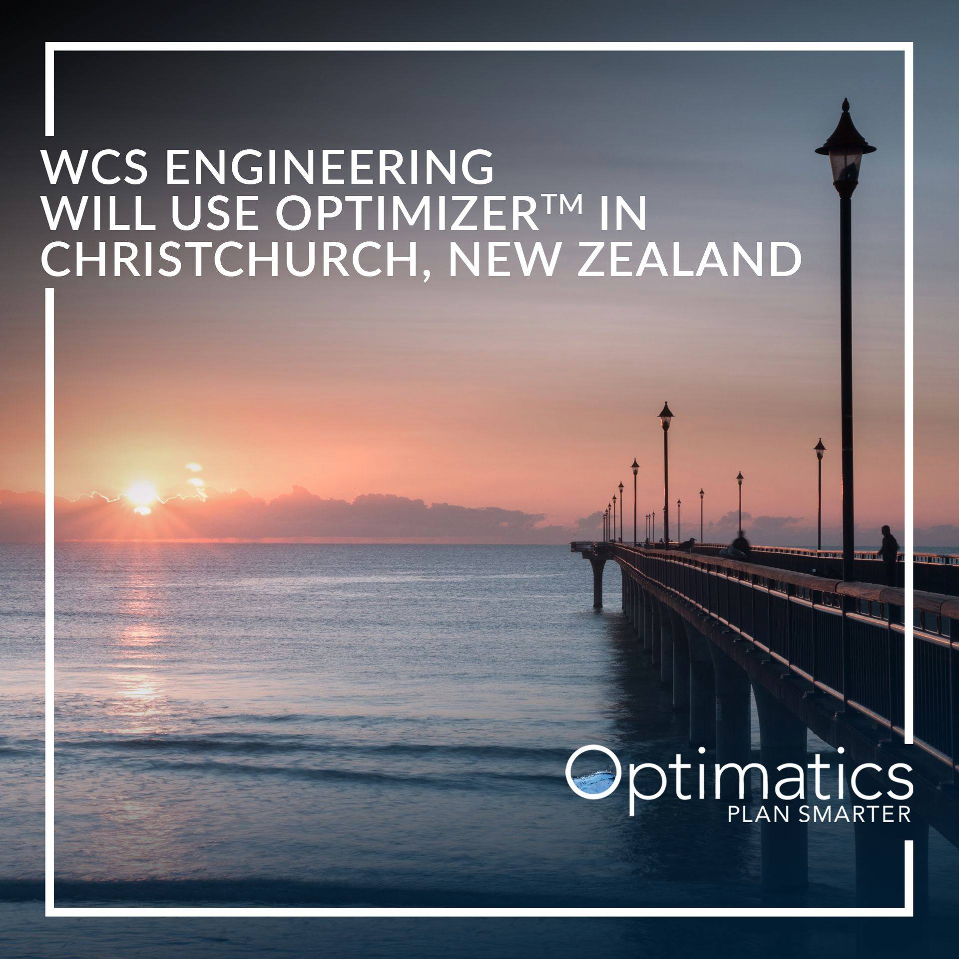 Optimatics - WCS Engineering has confirmed it will use Optimizer™ for a ...