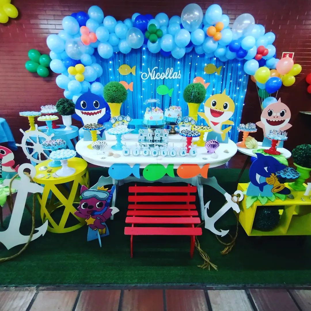 Baby Shark é um tema super fofo que... - Dolce Festas Eventos | Facebook