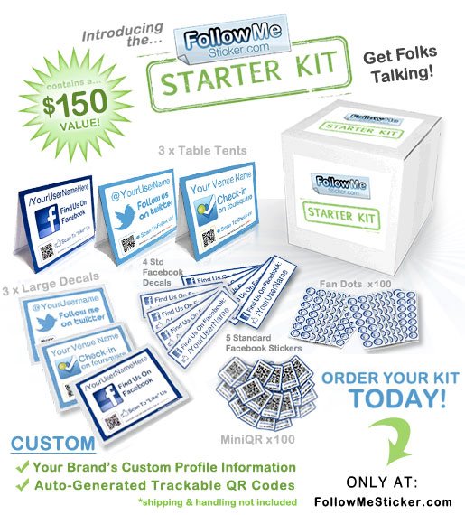 Follow Me Sticker - Introducing the FollowMeSticker.com Starter Kit ...