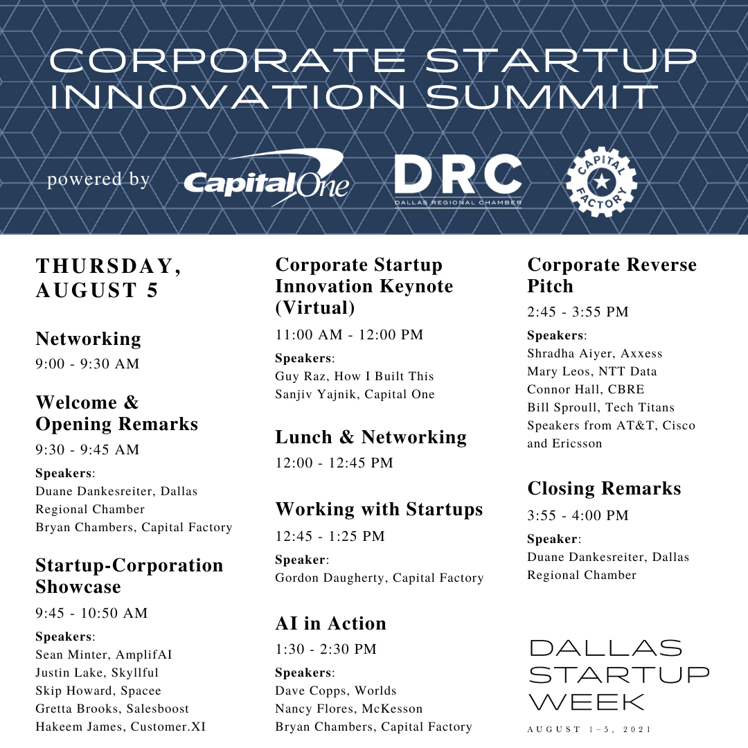 The Corporate Startup Innovation... - Dallas Startup Week | Facebook