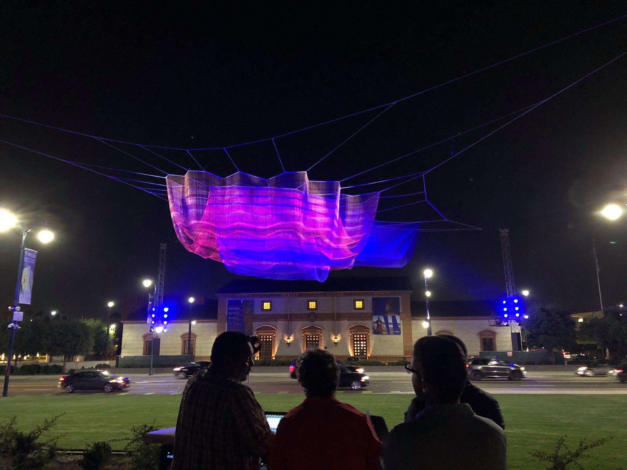 Have you seen the giant hanging sculpture suspended over Santa