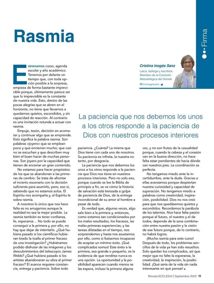 ¿Sabes lo que es la rasmia? Te lo... - Cristina Inogés Sanz | Facebook