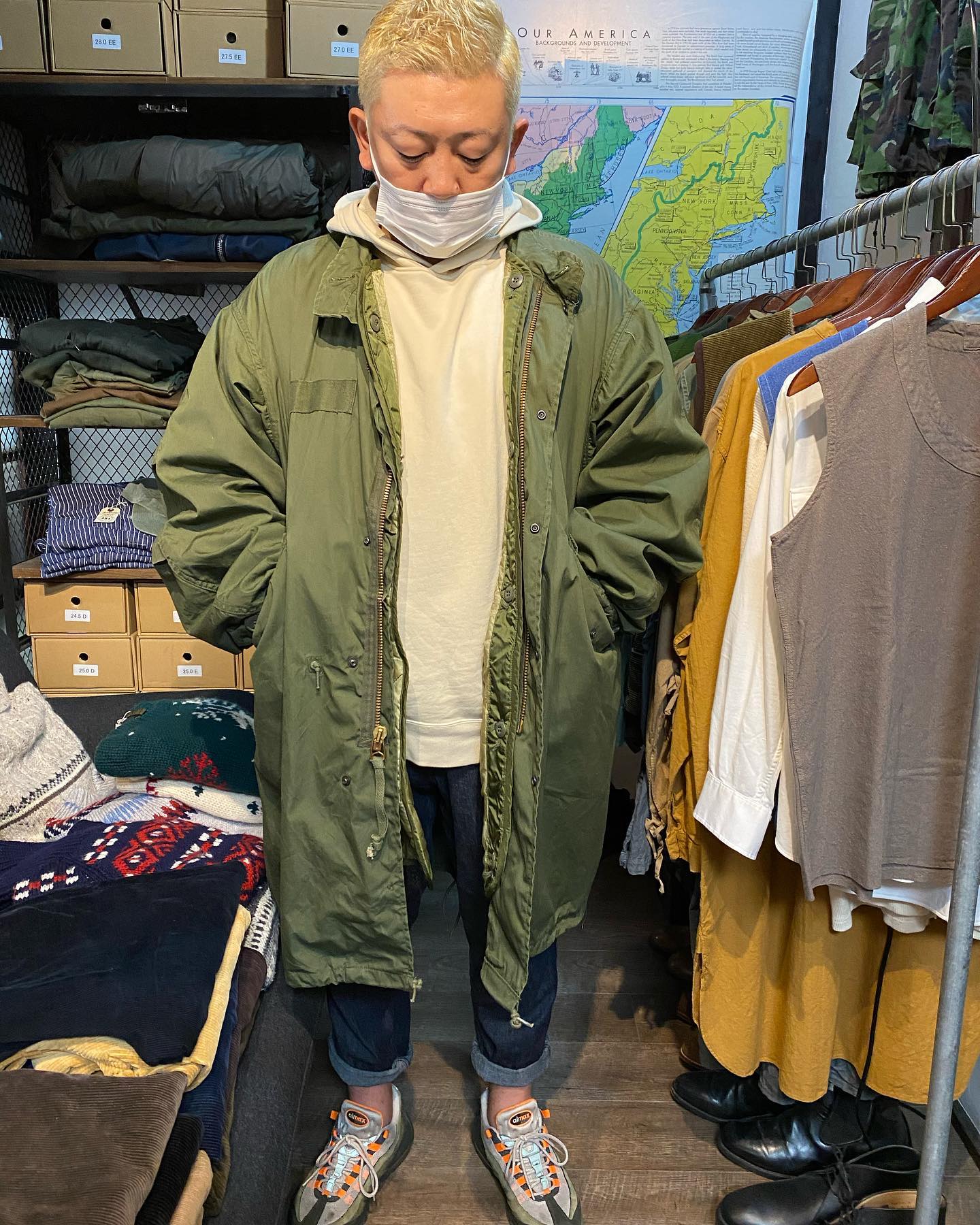 vintage M-65フィッシュテールパーカー】 ヨーロッパ物が多いOWNでは 