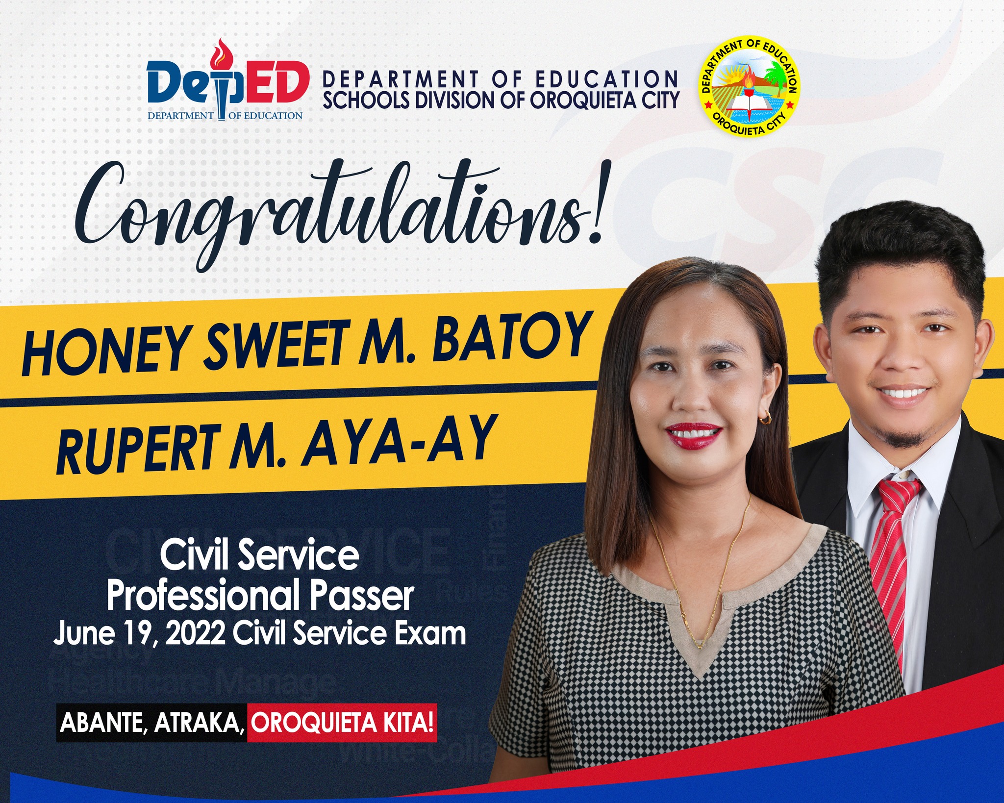 Congratulations! This is an... - DepEd Tayo Oroquieta | Facebook