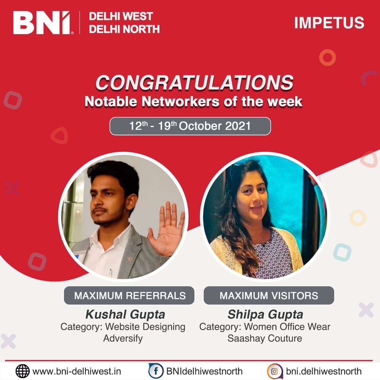 BNI New Delhi - Congratulations to the notable networkers... | Facebook
