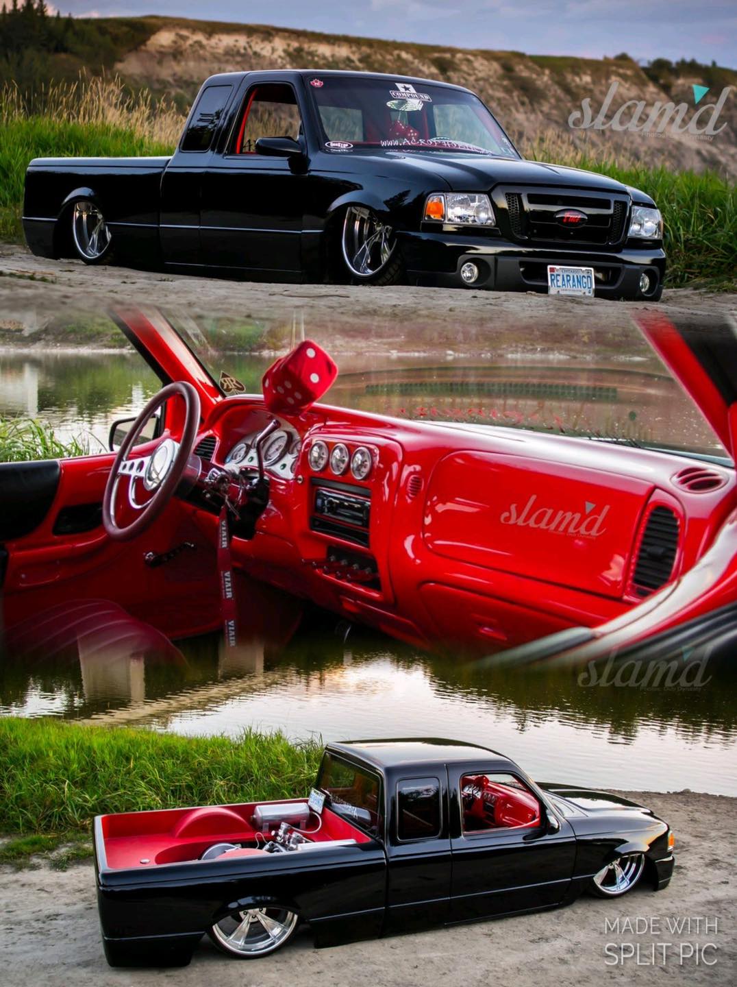 SICK Slammed Trucks - 1995 Ford Ranger •2011 front clip •Ford Racing ...