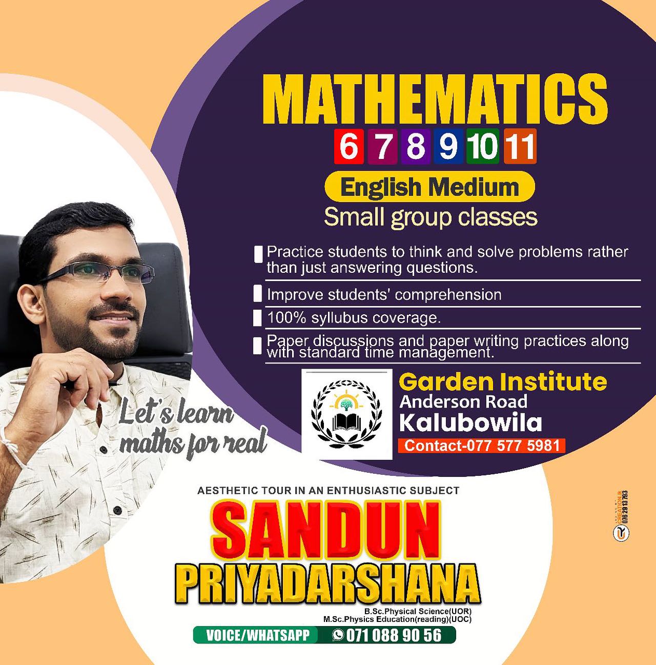 Maths (English medium) WhatsApp... - Garden Institute