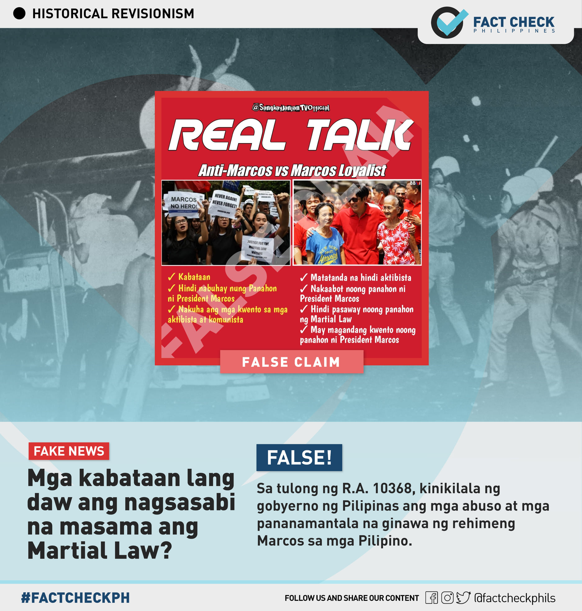 Mga kabataan lang daw ang... - Fact Check Philippines