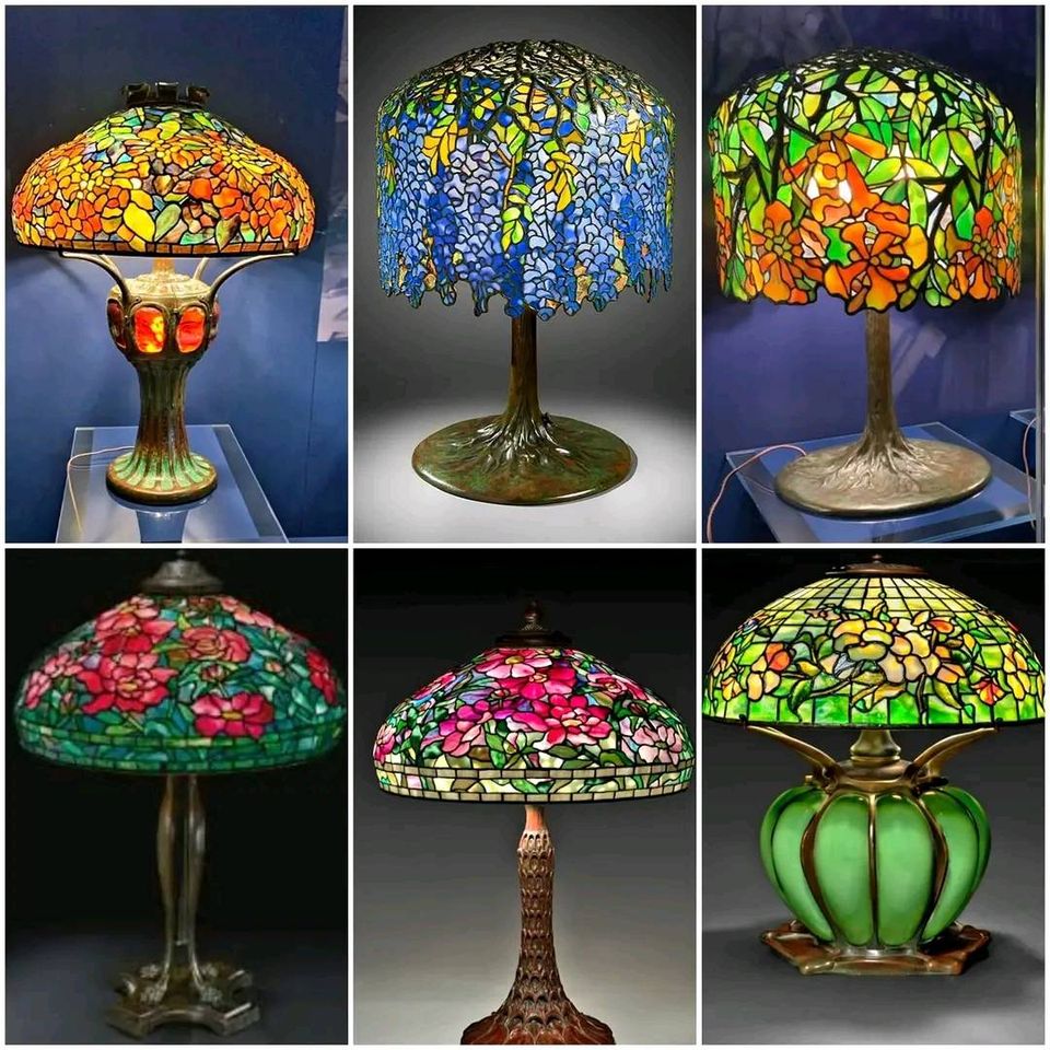 STAINED GLASS LAMPS OF LOUIS COMFORT TIFFANY which were designed