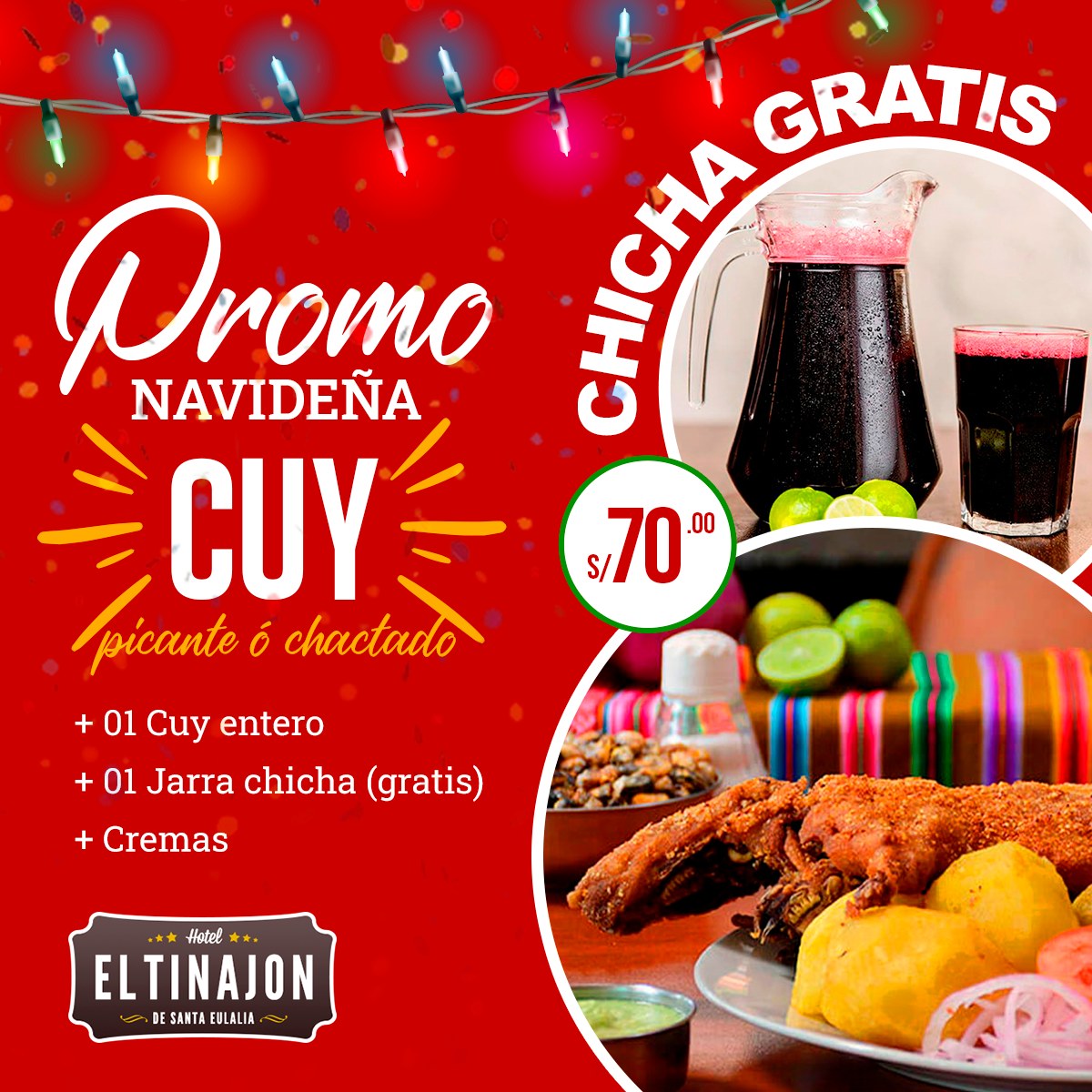 ‼Promo Navideña ‼ 😋... - Hotel El Tinajón - Santa Eulalia | Facebook