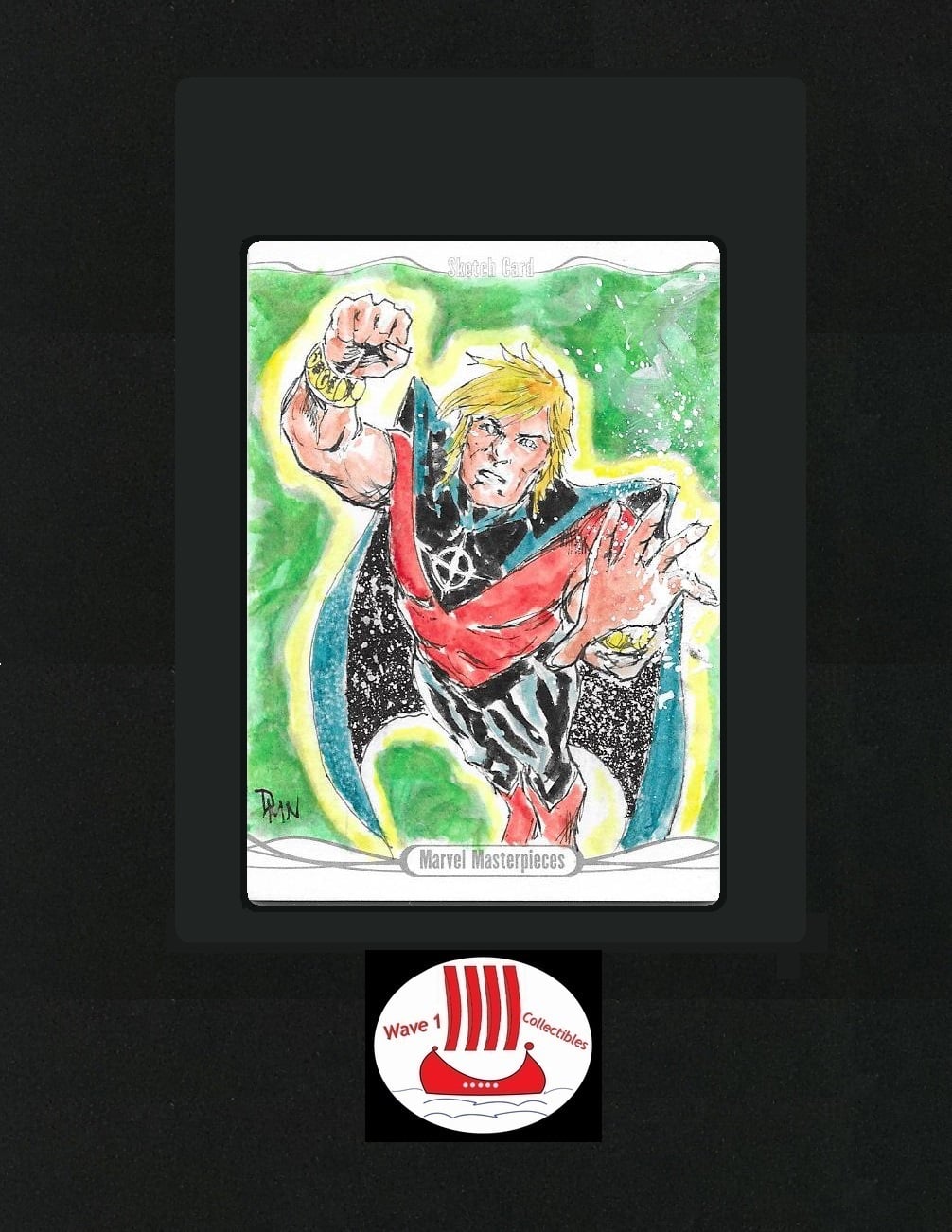2017 Upper Deck Marvel Premier X-Men quad panel sketch card