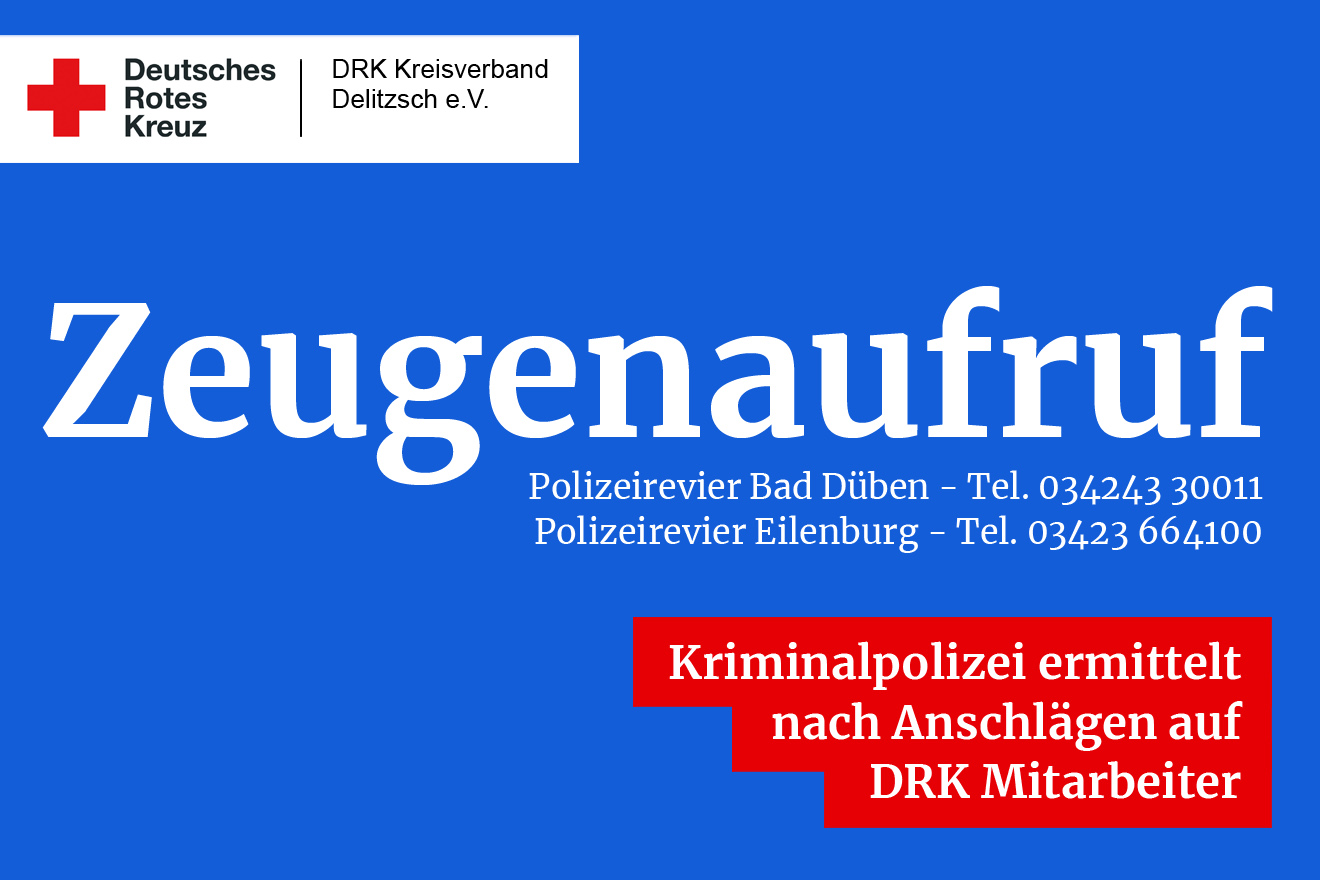 Anschläge auf DRK... - DRK Kreisverband Delitzsch e.V. | Facebook