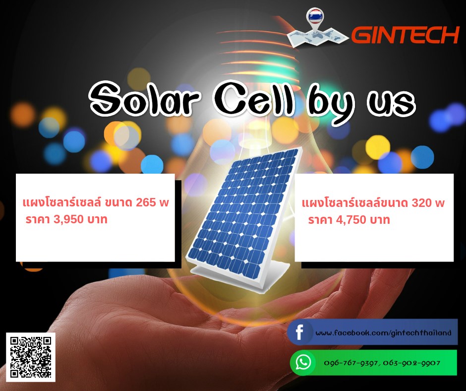 มองหาแผ... - Gintech-Thailand ผู้ผลิต และจำหน่ายแผงโซลาร์เซลล์ | Facebook