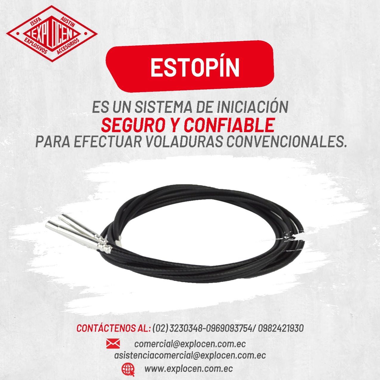 Explocen C.A. - 🧨El Estopín es un sistema de iniciación... | Facebook