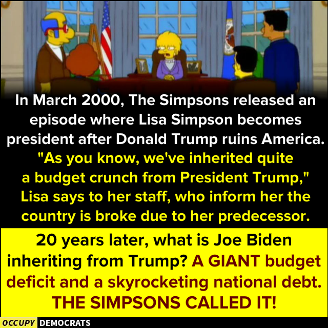 The Simpsons called it, folks! - Occupy Democrats