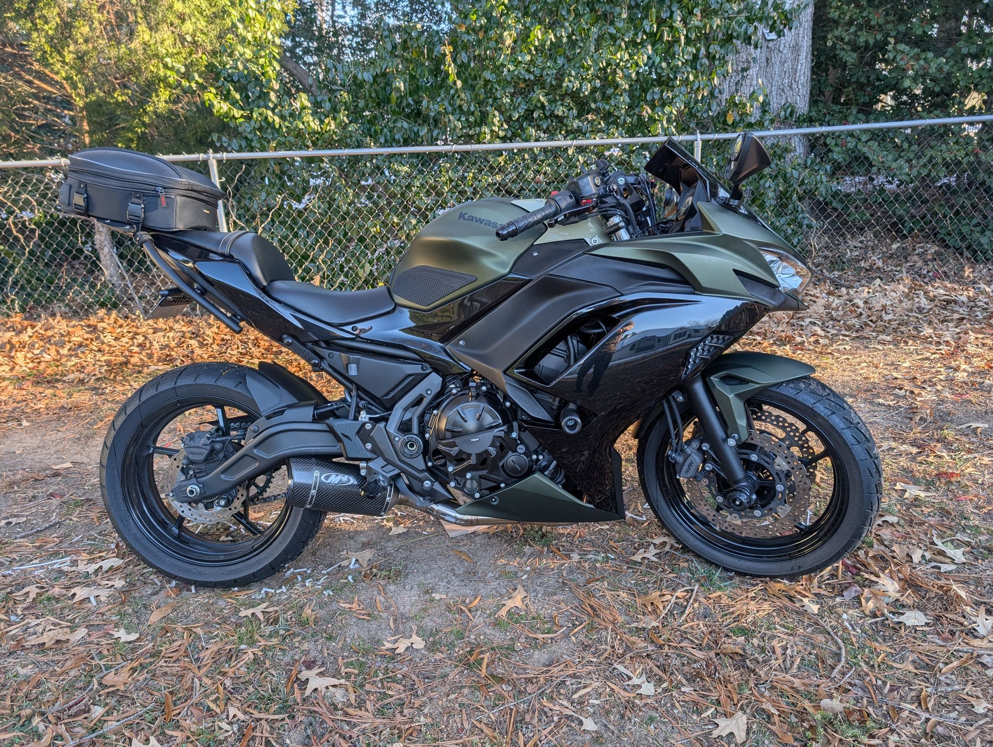 2024 Kawasaki Ninja 650 with M4 exhaust and Moore Mafia tune