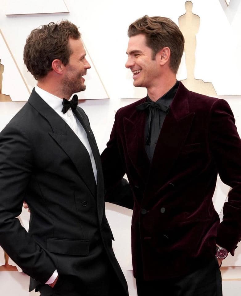 Have A Gay Day - Andrew Garfield and Jamie Dornan posing... | Facebook