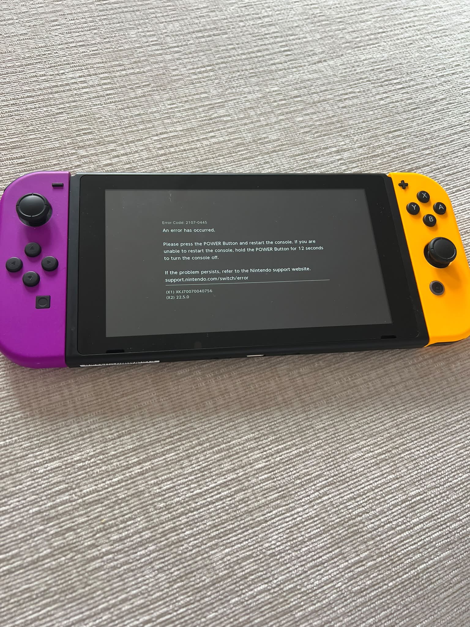 What causes random Nintendo Switch shutdown error?