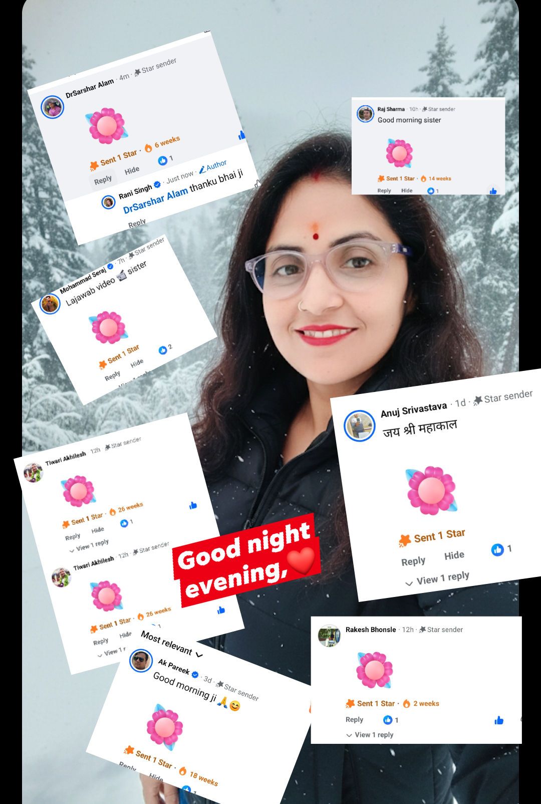 Rani Singh - खूबसूरत नज़ारा😍🫶: हर तरफ सफेद चादर बिछी देख... | Facebook