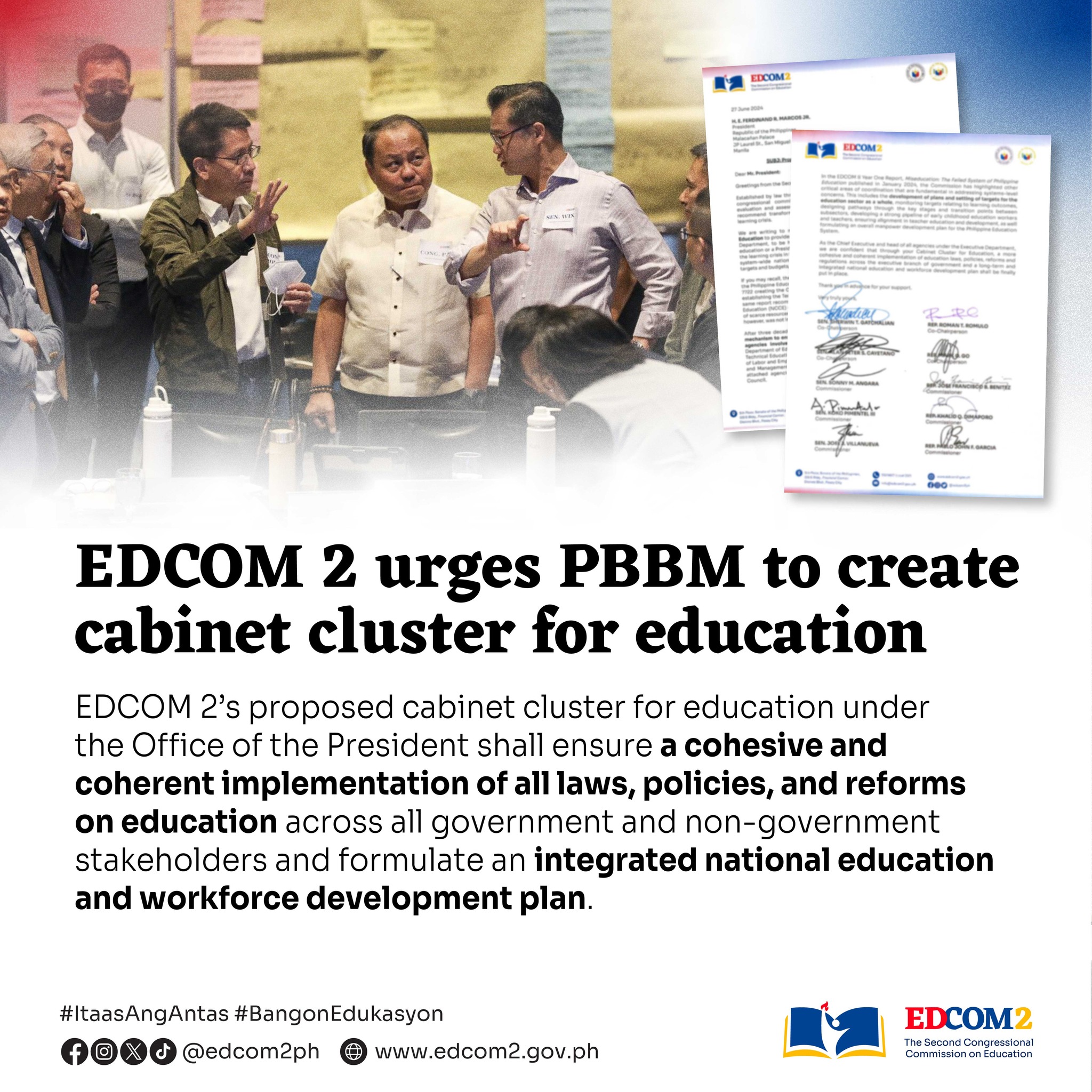 “Cabinet cluster for education” Ito ang rekomendasyon ng #EDCOM2 kay ...