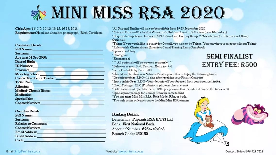 Marunique Meyer - Mini Miss RSA 2019/2020