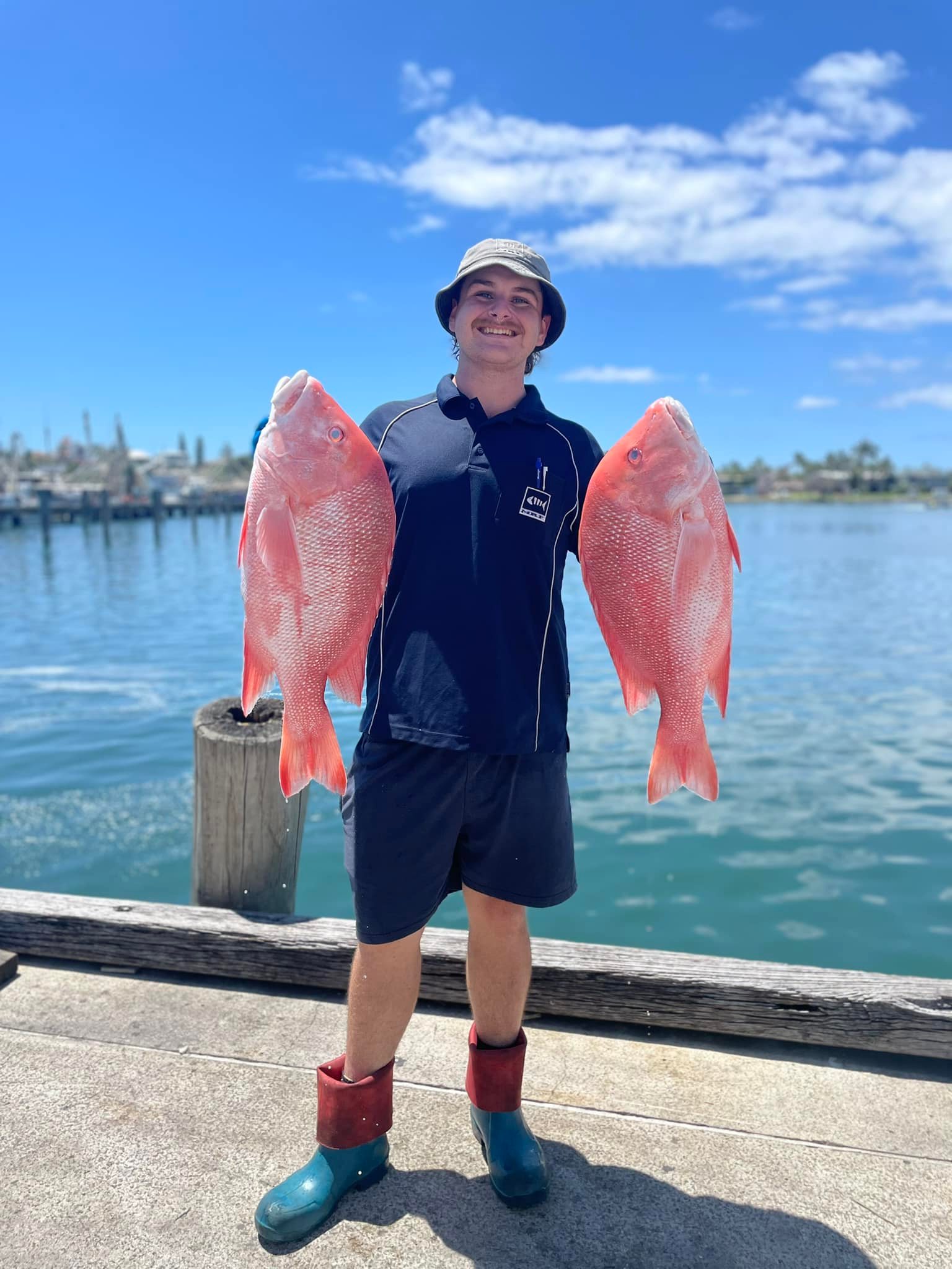 The perfect backdrop for the Red... - Mooloolaba Fish Market