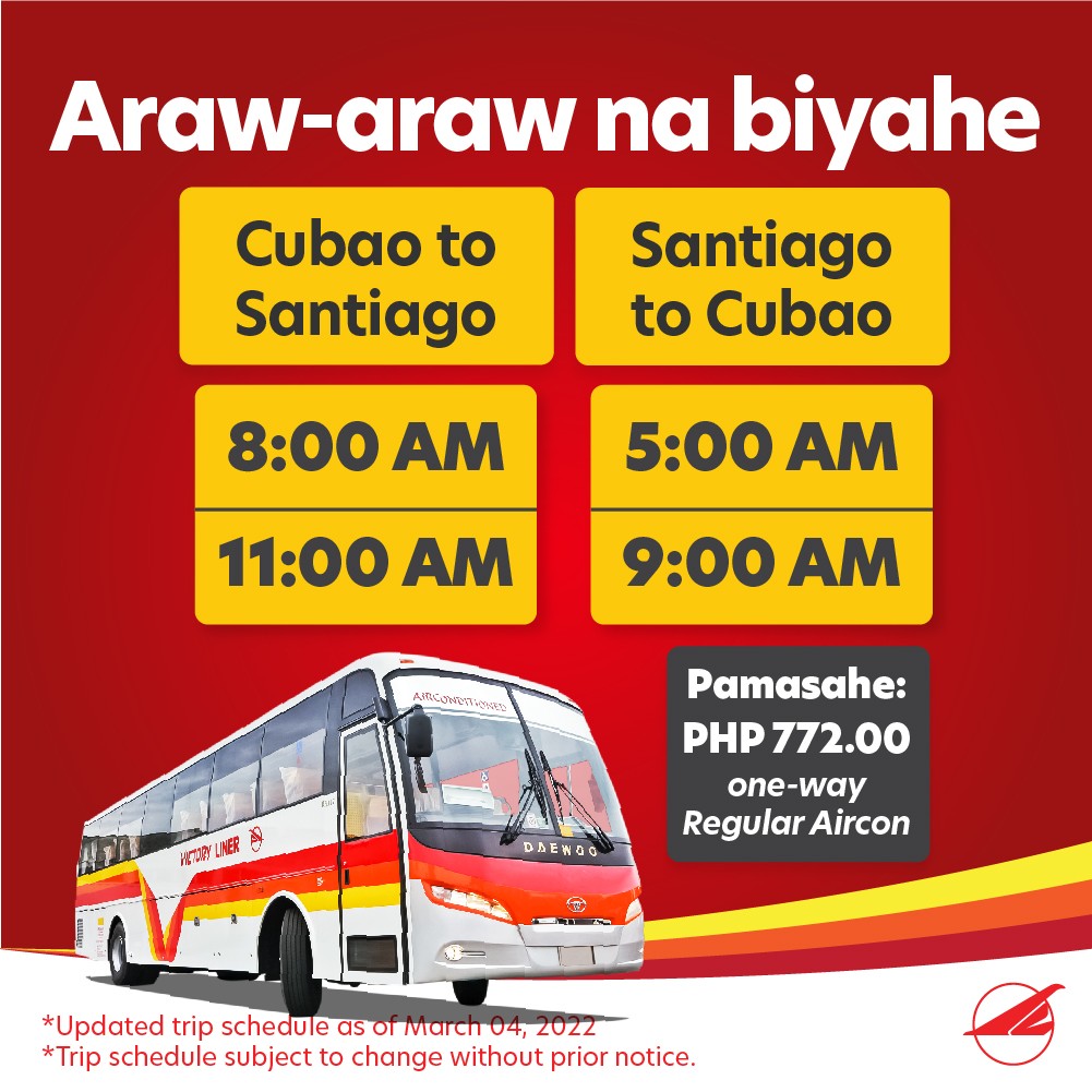 Victory - Sakay na po sa aming byahe pa-Santiago, Isabela 📍 Cubao ...