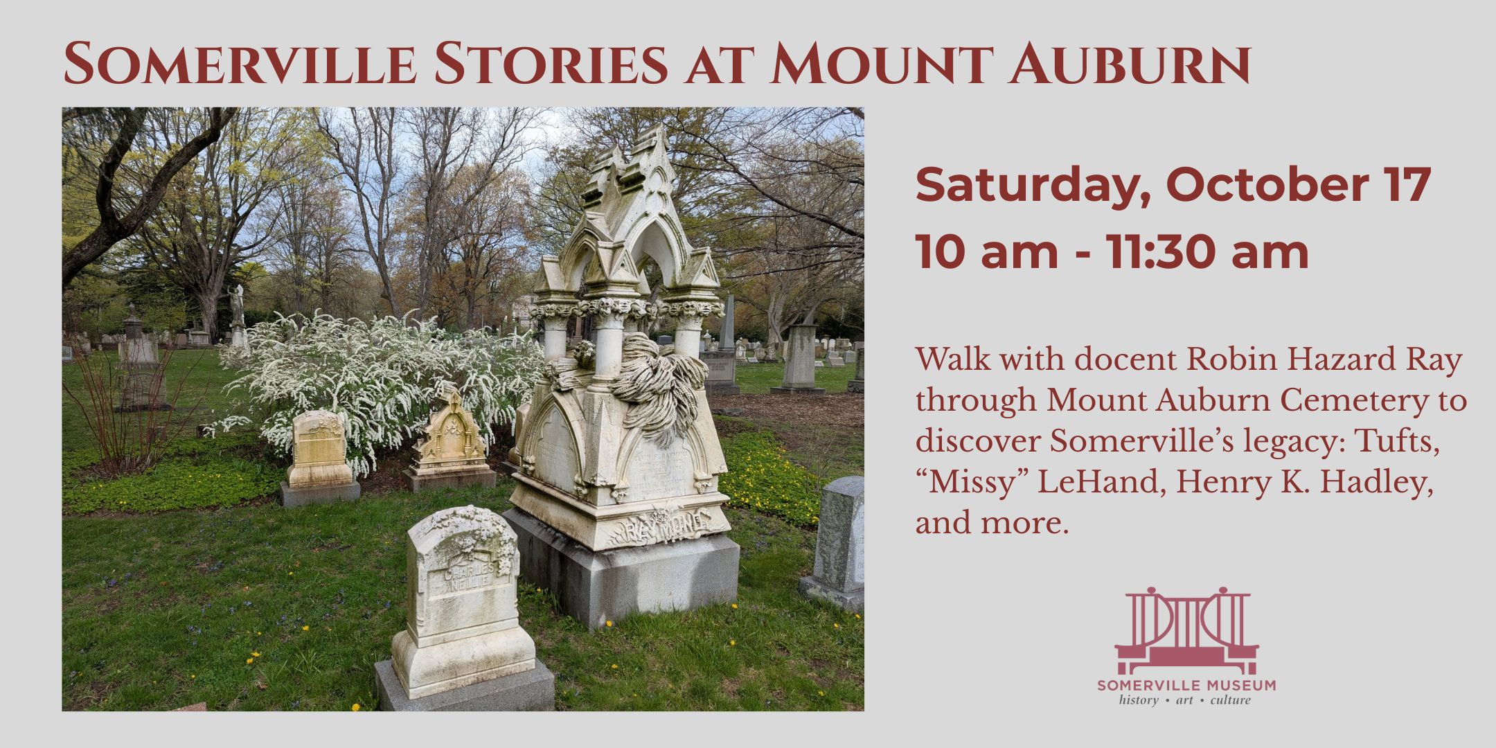 Walking Tour: Stories of Mt. Auburn