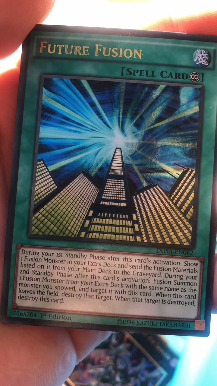 future fusion yugioh card Yu-Gi-Oh! - (DP04-EN023) - Duelist Pack 4 Zane Truesdale - Unlimited Edition Mint / near mint condition trading card Future Fusion - Duelist Saga