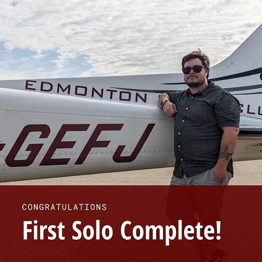 Congratulations to Brandon on his... - Edmonton Flying Club