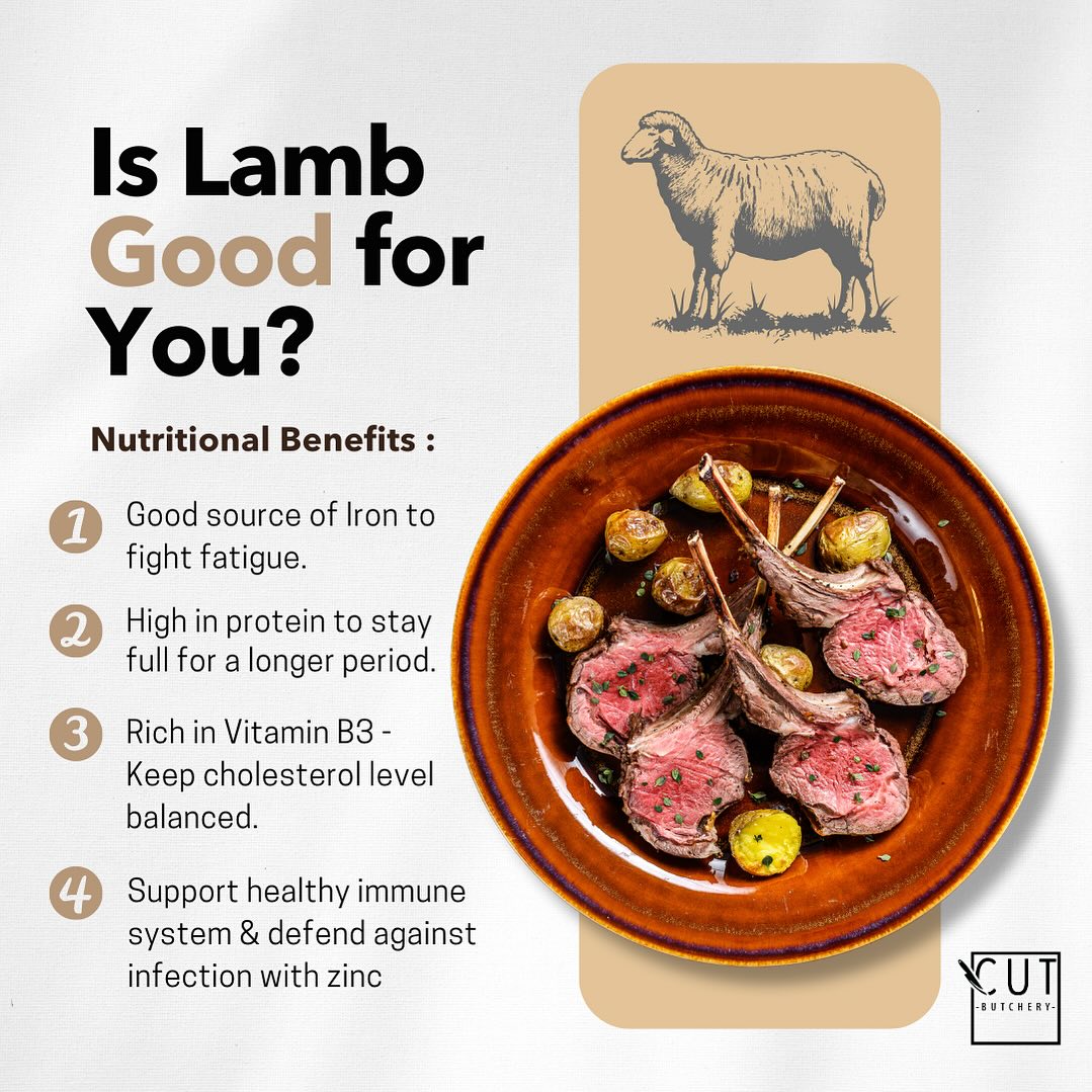 Lamb can be a nutritious and delicious addition to your diet if you eat a moderate amount as it is lean, high in protein, a good source of iron, has plenty of