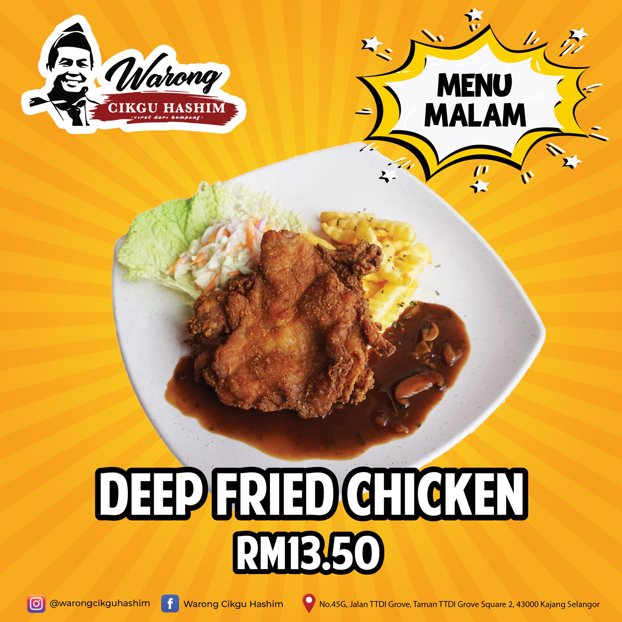 Warong - 🚨Memperkenalkan DEEO FRIED CHICKEN CHOP‼️ . 🔥#DEEP FRIED ...