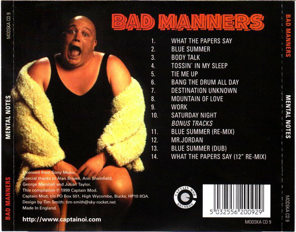 ONCE IN '81: Bad Manners - 